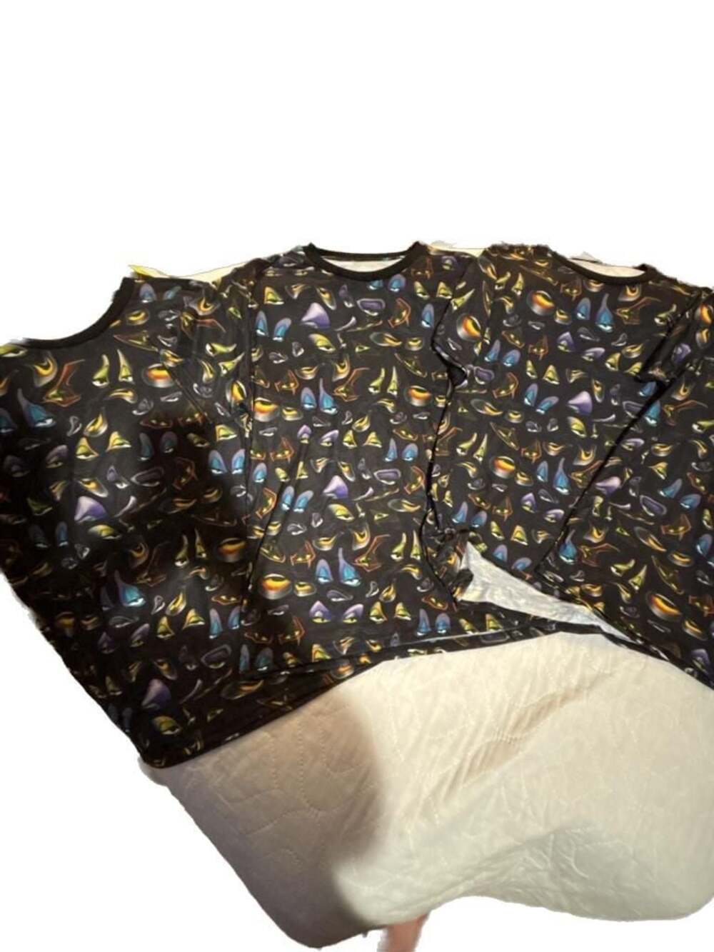 Disney Villains x Heidi Klum Maleficent Fire Tie Dye Soft And Silky Tee XL
